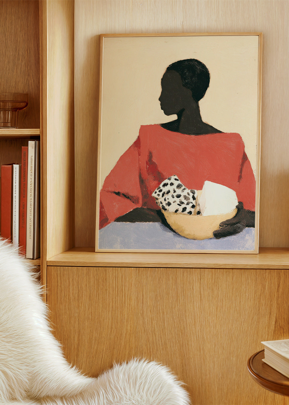 Cuadro de cocina con mujer y cuenco – Product1