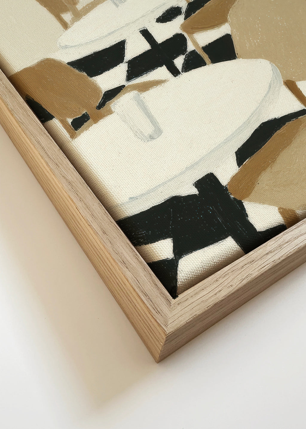 Checkerboard Patio - Framed canvas detail