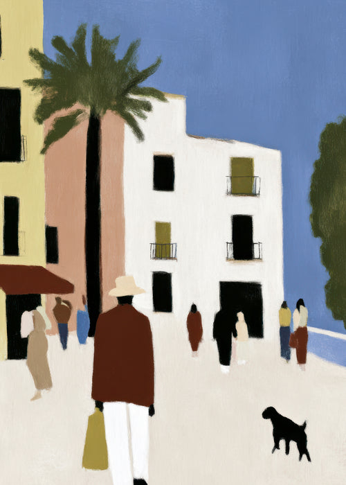 Mediterranean Walk - Unframed art print