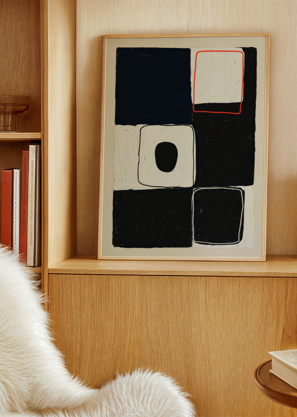 Linear Perimeter - Framed poster in an interior