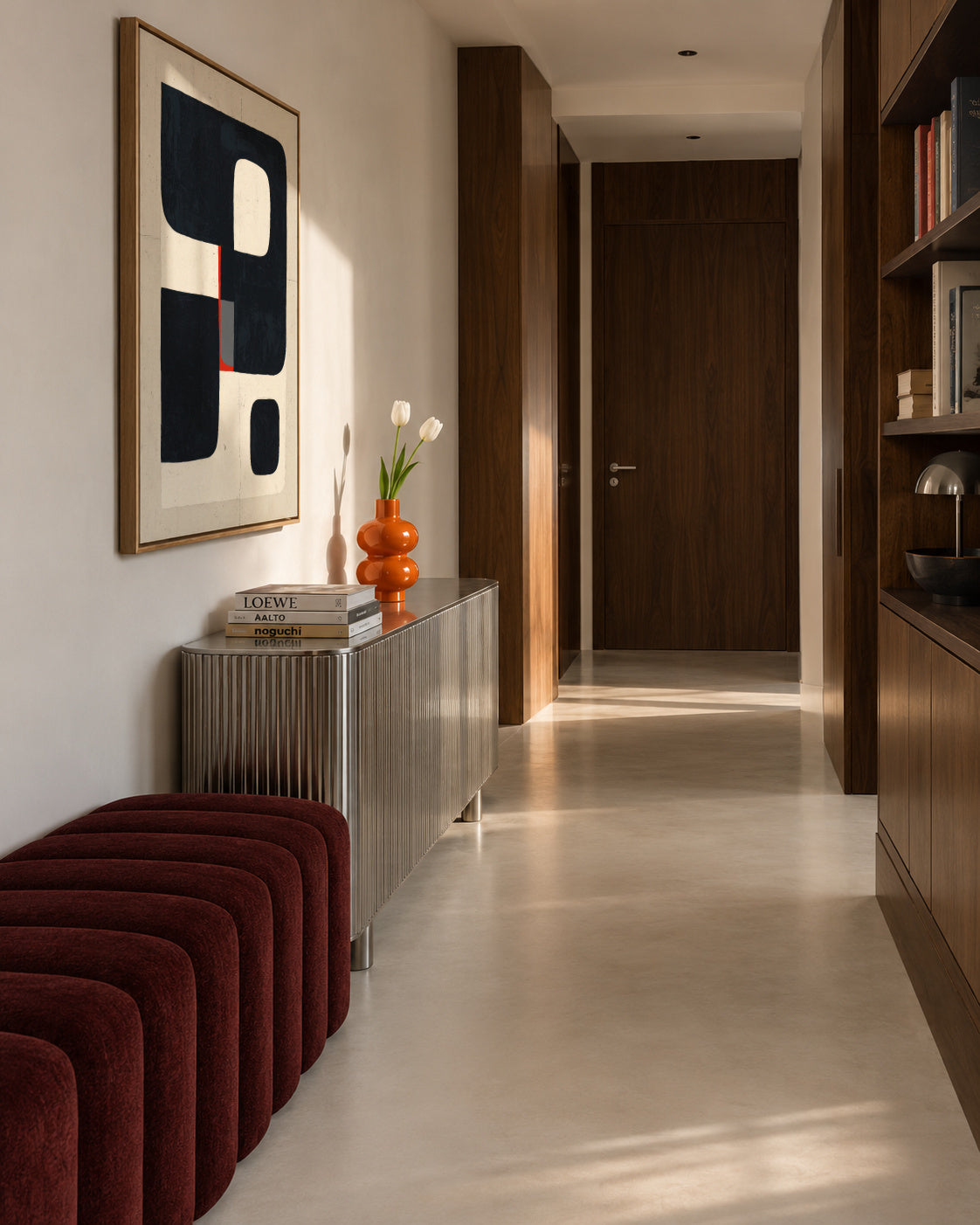 Cubic Structure - Framed canvas in an interior