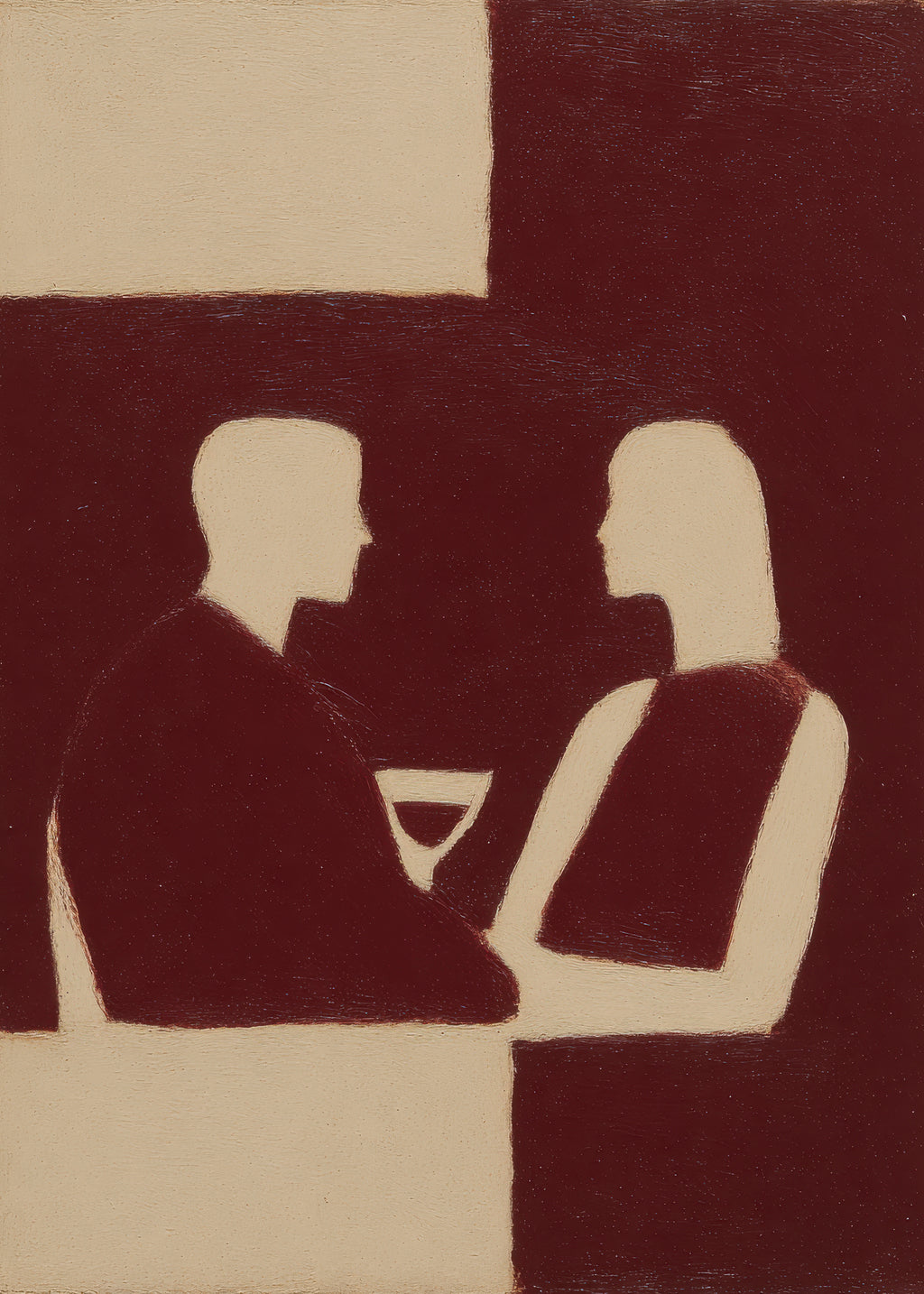 Dinner Silhouette - Unframed art print