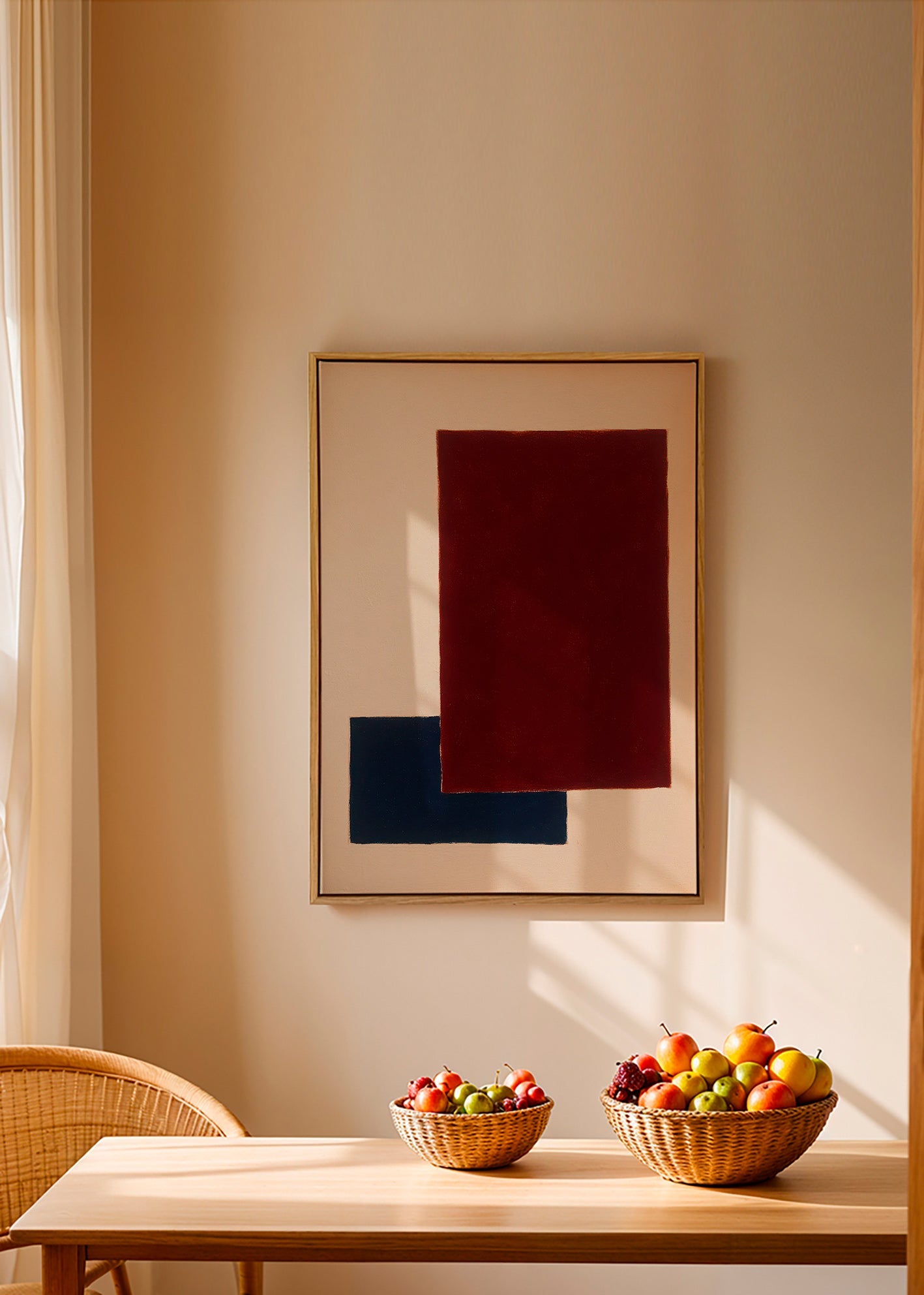 Cuadro geométrico con rectángulos superpuestos – Canvas1