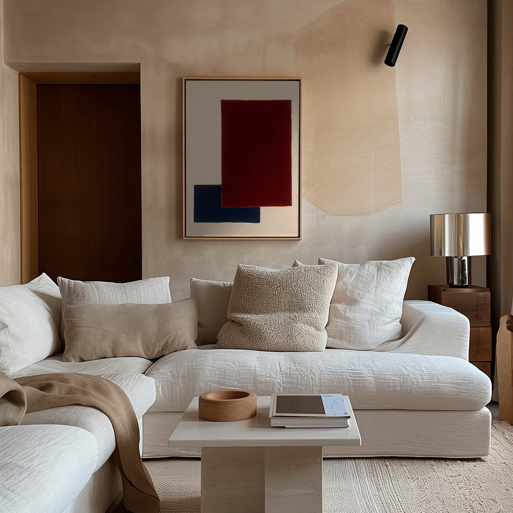 Cuadro geométrico con rectángulos superpuestos – Canvas2