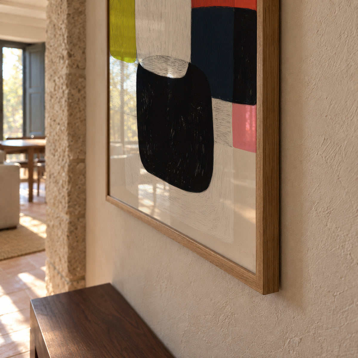 Crimson Fusion - Framed poster detail