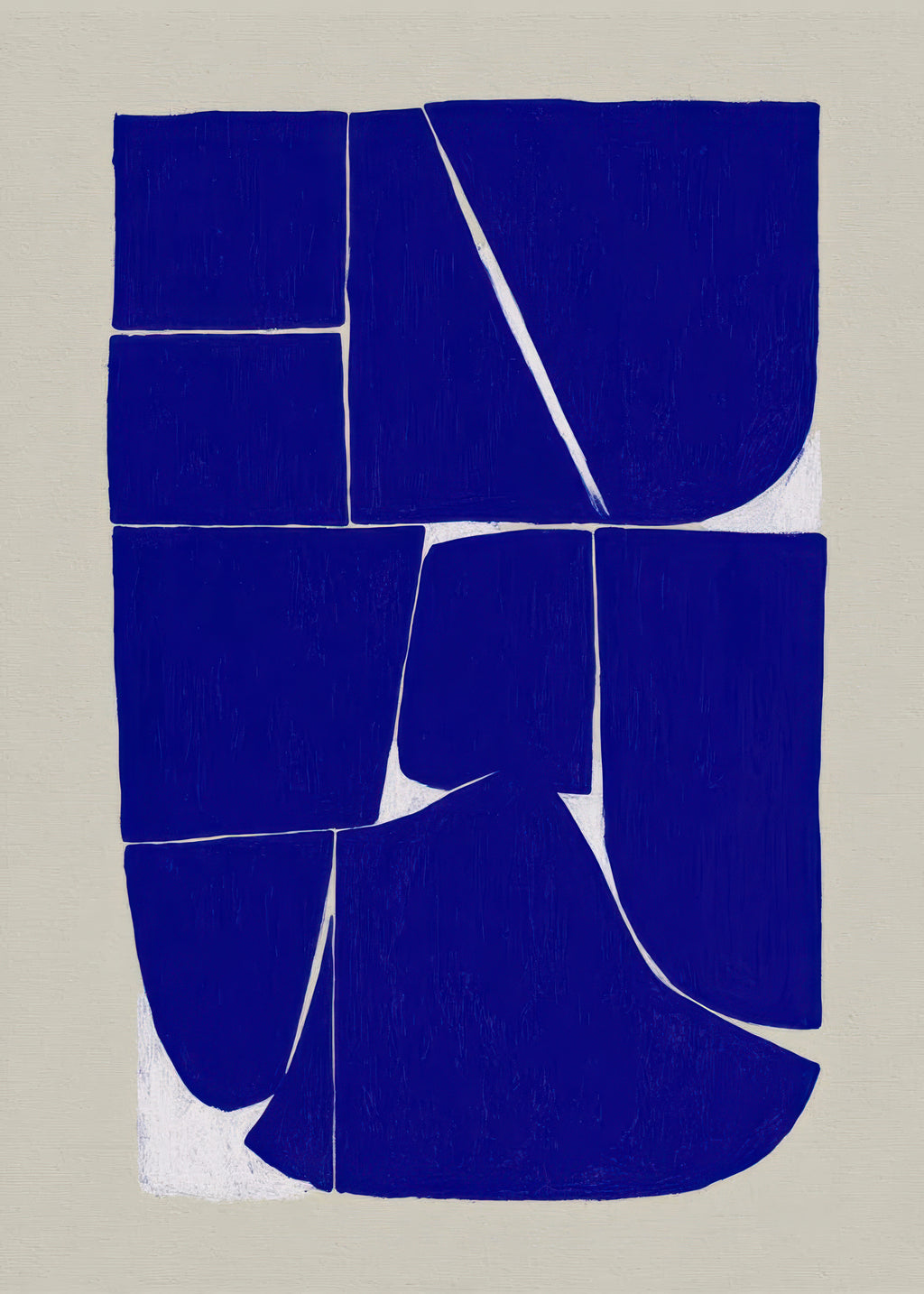 Indigo Mosaic III - Unframed art print