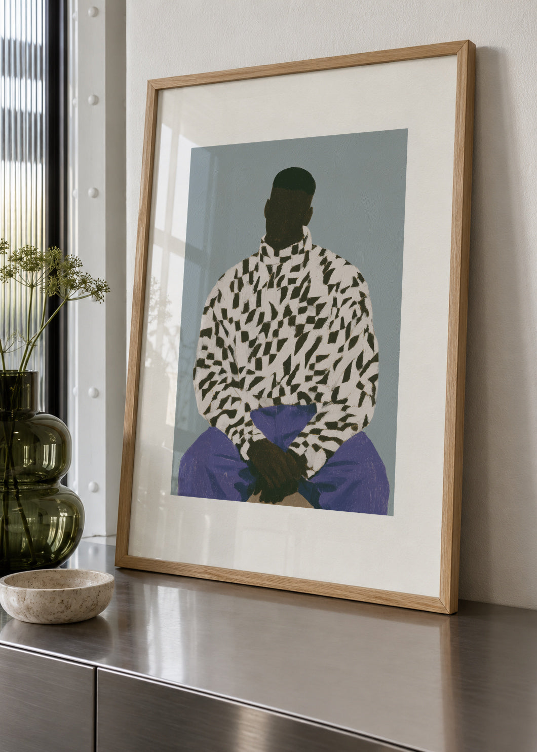 Leopard Print Shirt - Framed poster in an interior