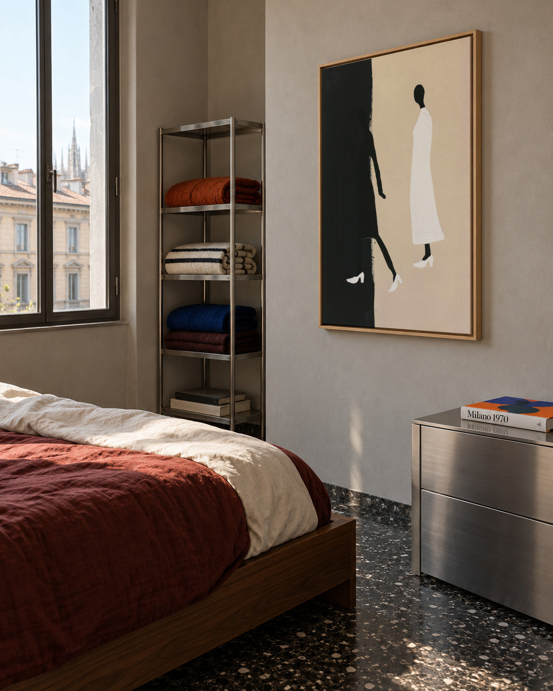 Shadow Walk - Framed canvas in an interior