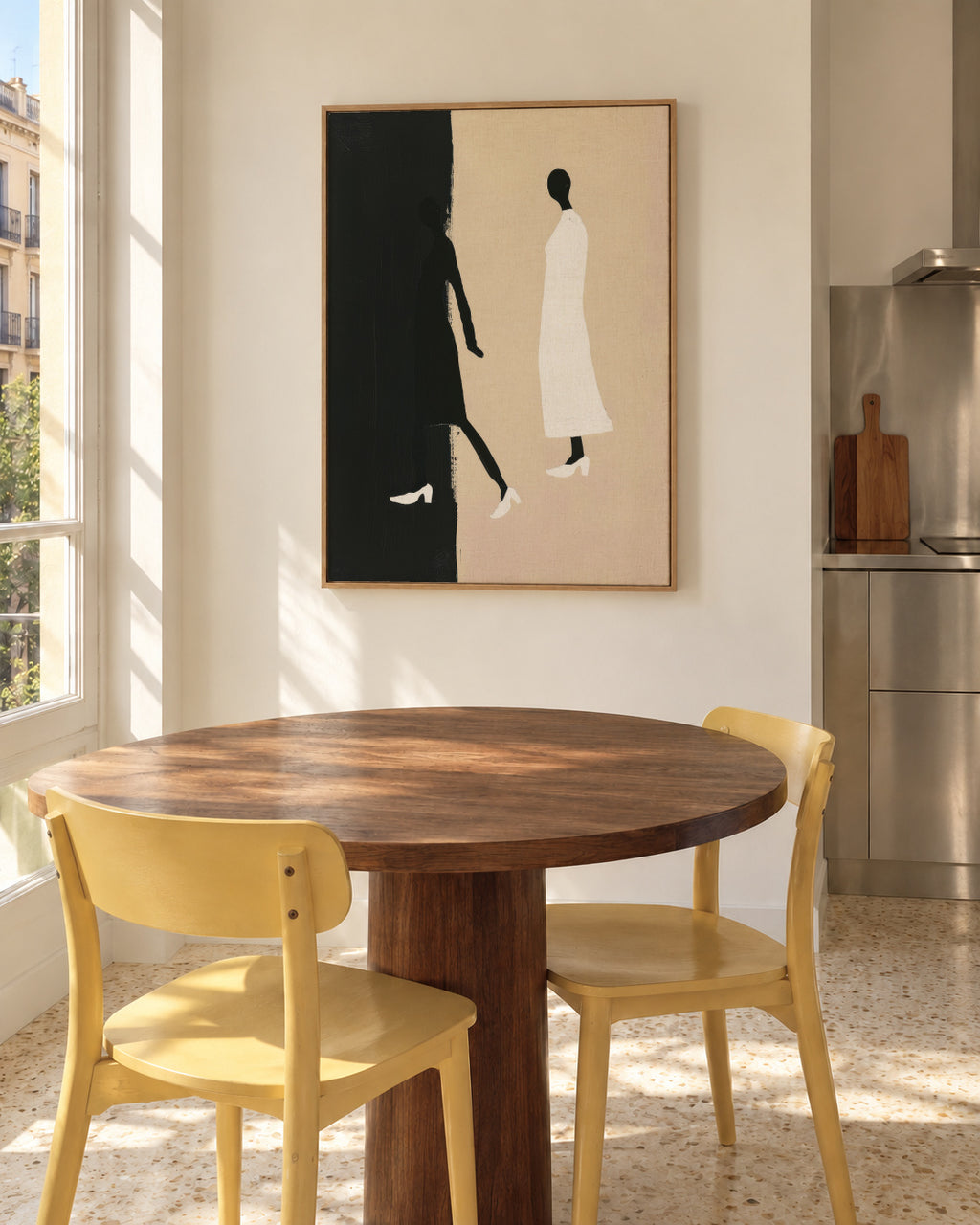 Shadow Walk - Framed canvas in an interior