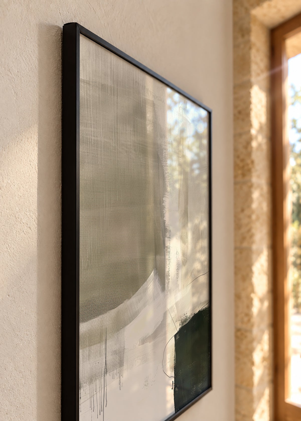 Ivory Mist - Framed poster detail