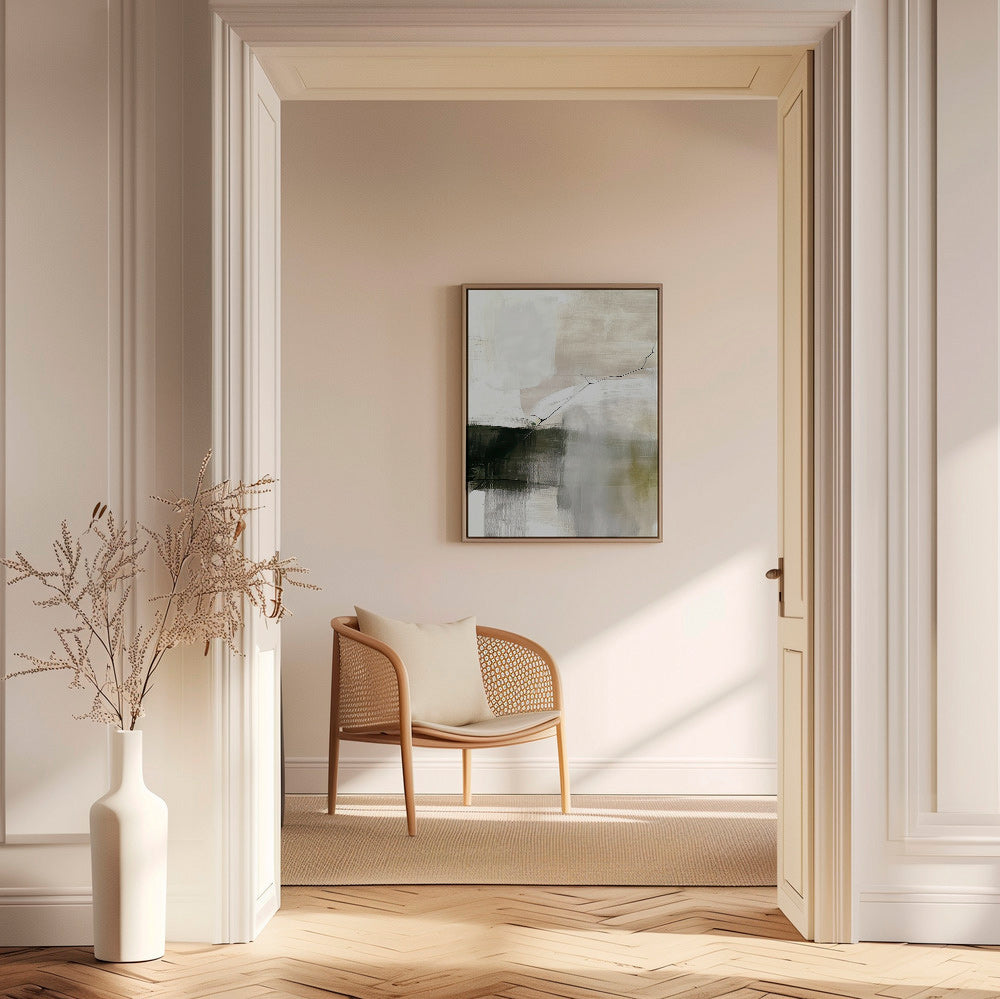 Cuadro abstracto con horizonte difuso – Canvas1