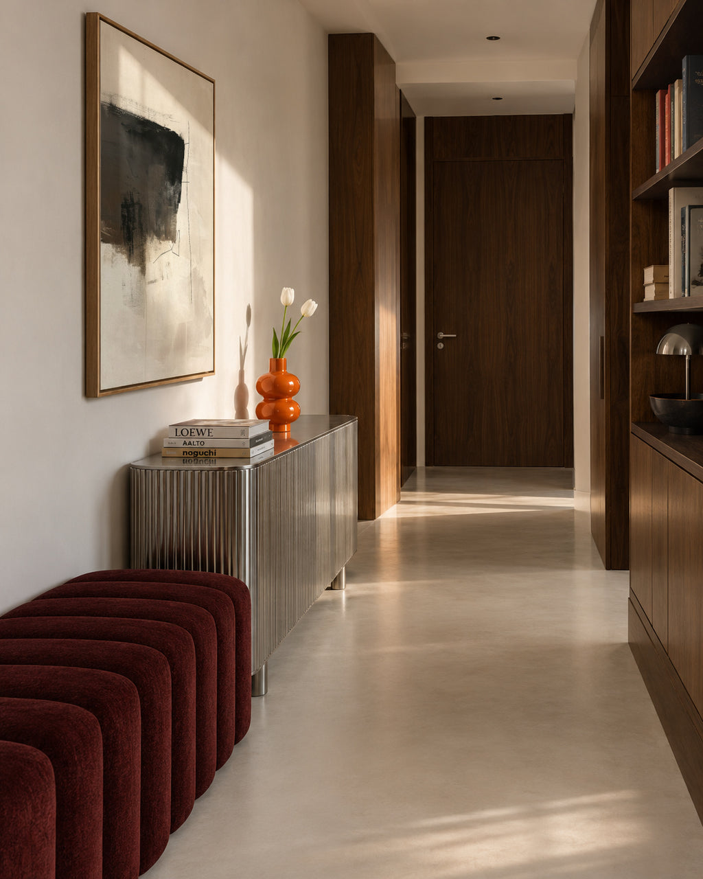 Stone and Pigment - Framed canvas in an interior