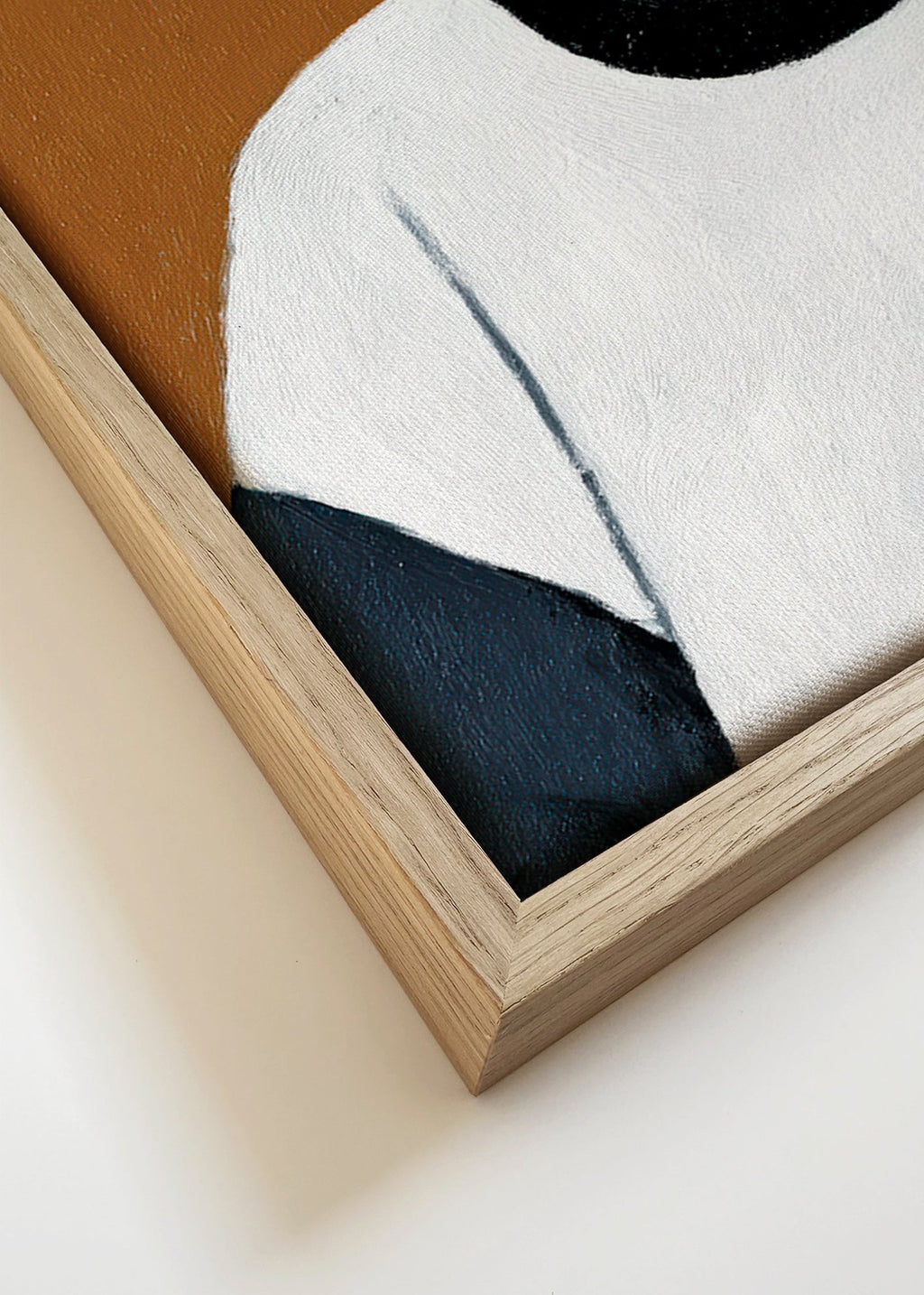 Ilustración retrato contemporánea con burbuja – Canvas detail