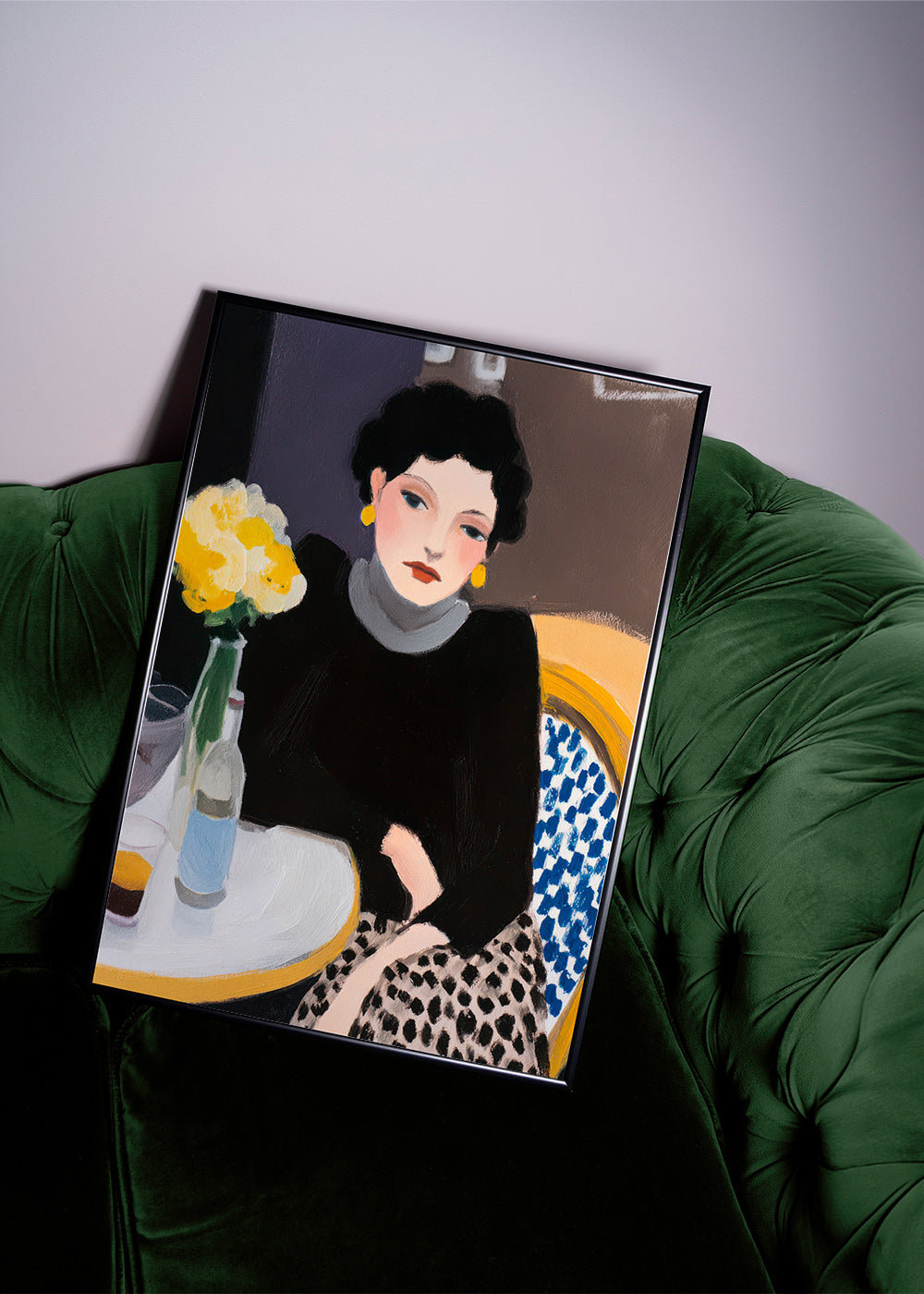 Cuadro de cocina con mujer en café – Product3