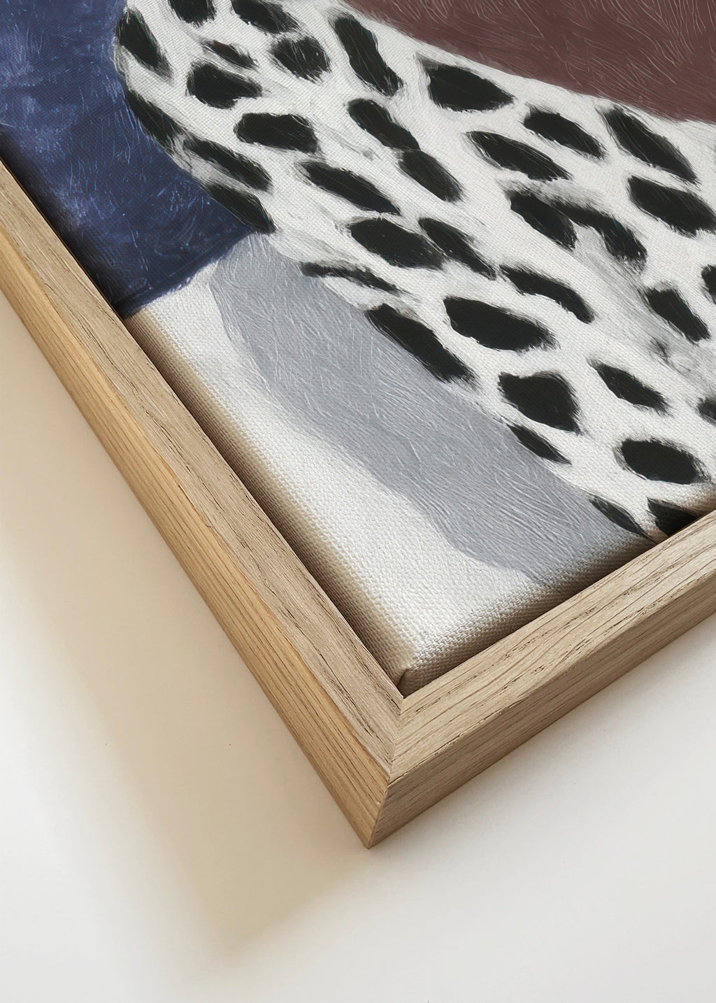 Polka Dot Breeze - Framed canvas detail