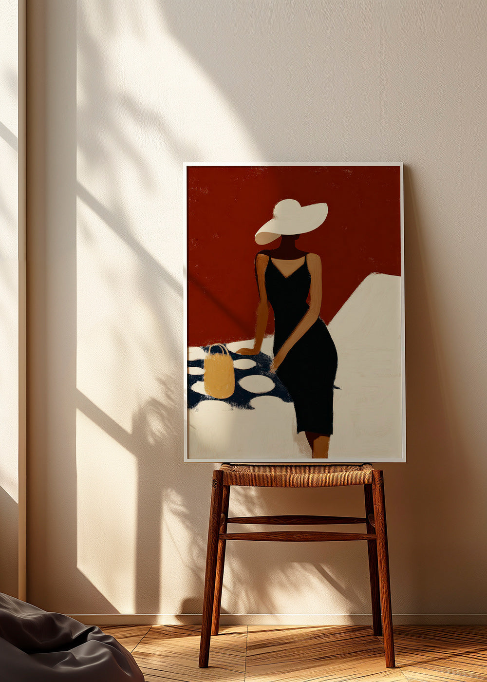 Ilustración elegante de figura con vestido negro – Product1