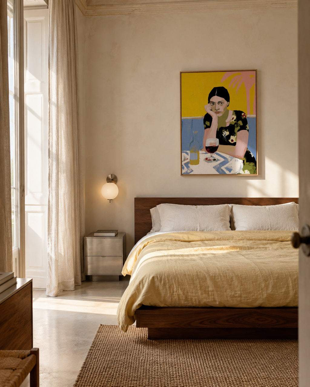 Midnight Cocktail - Framed canvas in an interior
