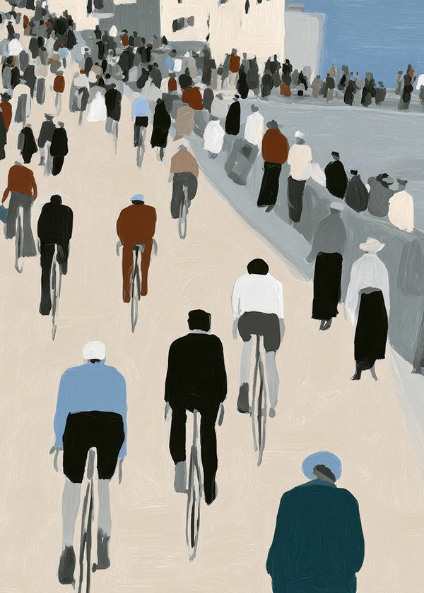 Cuadro deportivo Paseo de ciclistas