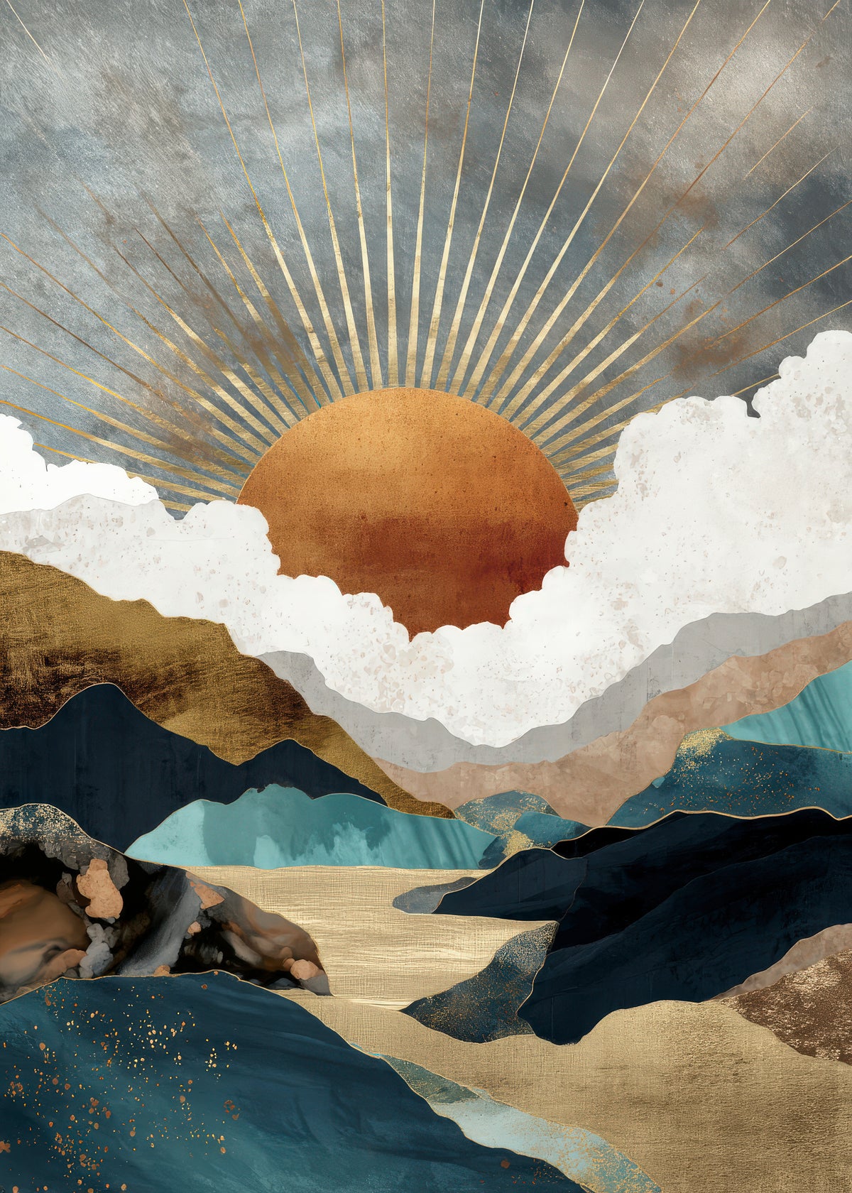 Golden Horizon - Unframed art print