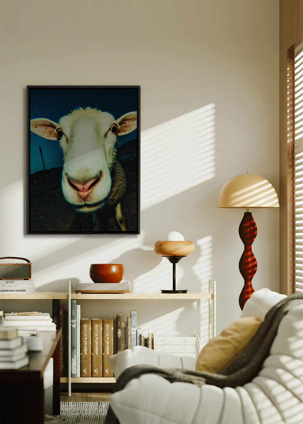 Sheep portrait close-up