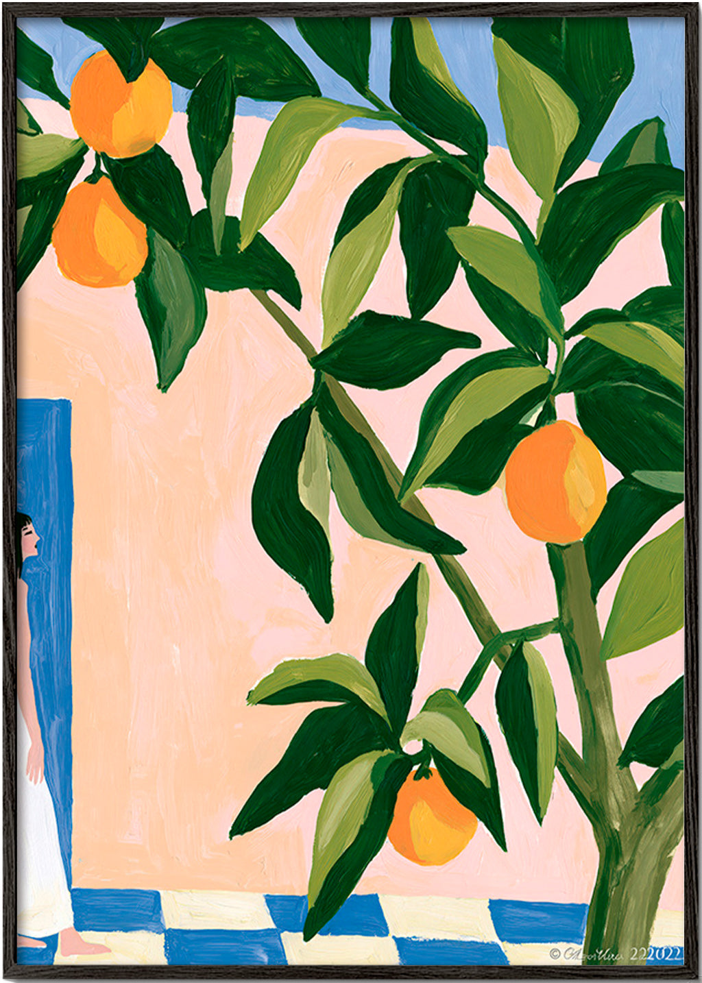 Kitchen art Amalfi lemons painting