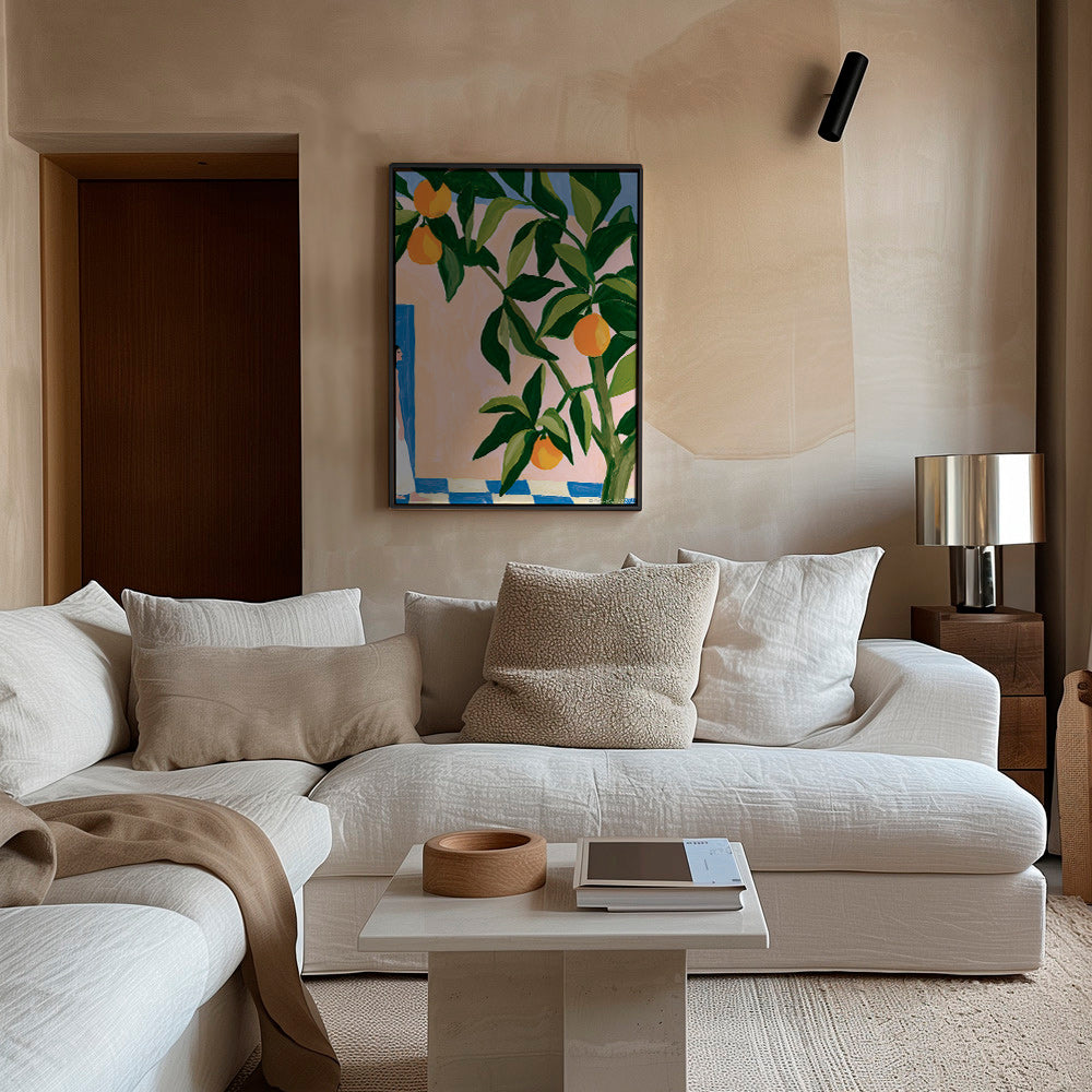 Kitchen art Amalfi lemons painting