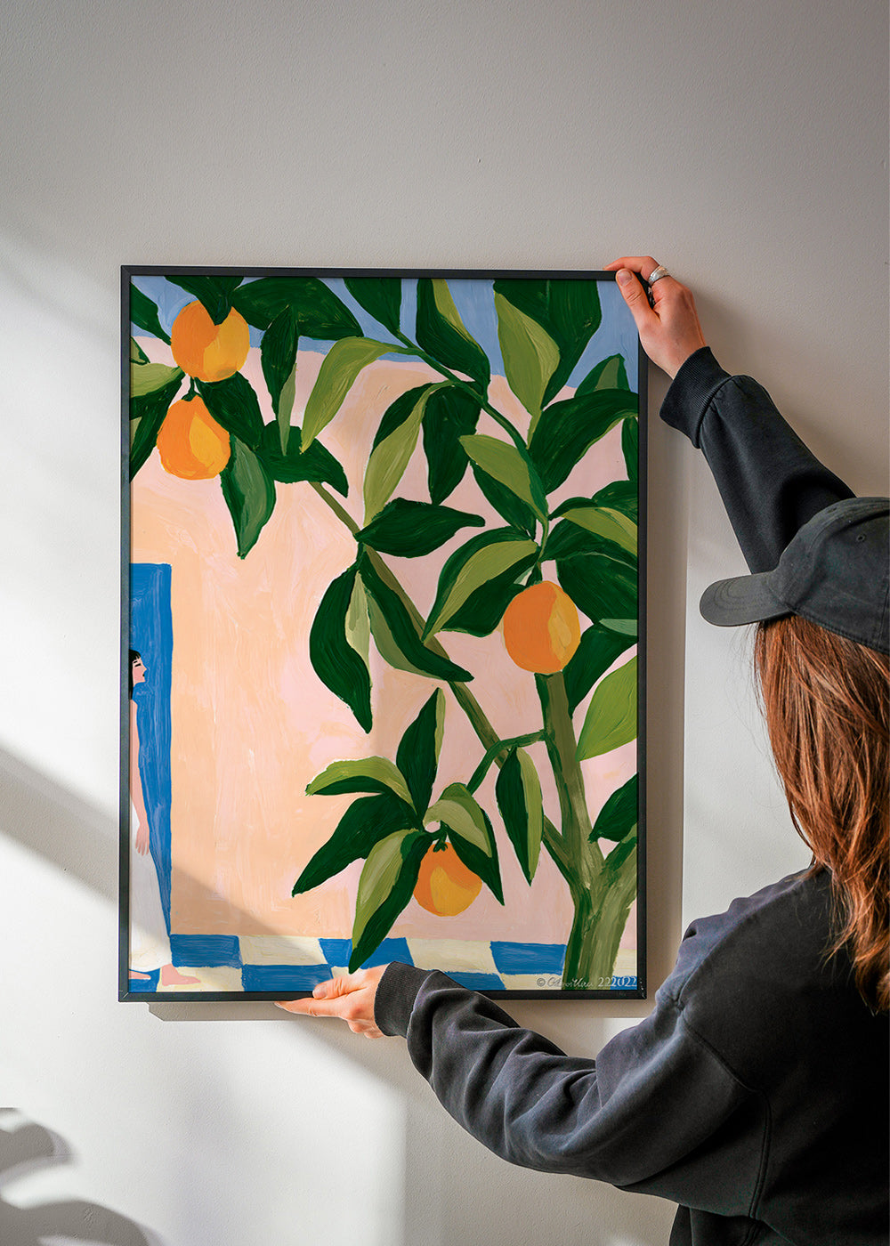 Kitchen art Amalfi lemons painting