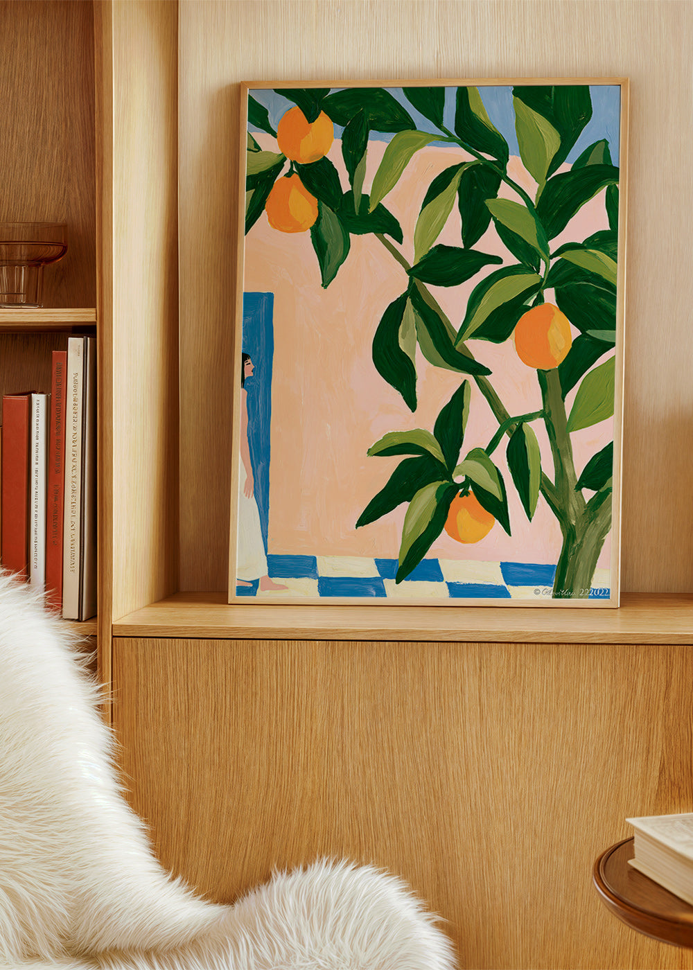 Kitchen art Amalfi lemons painting