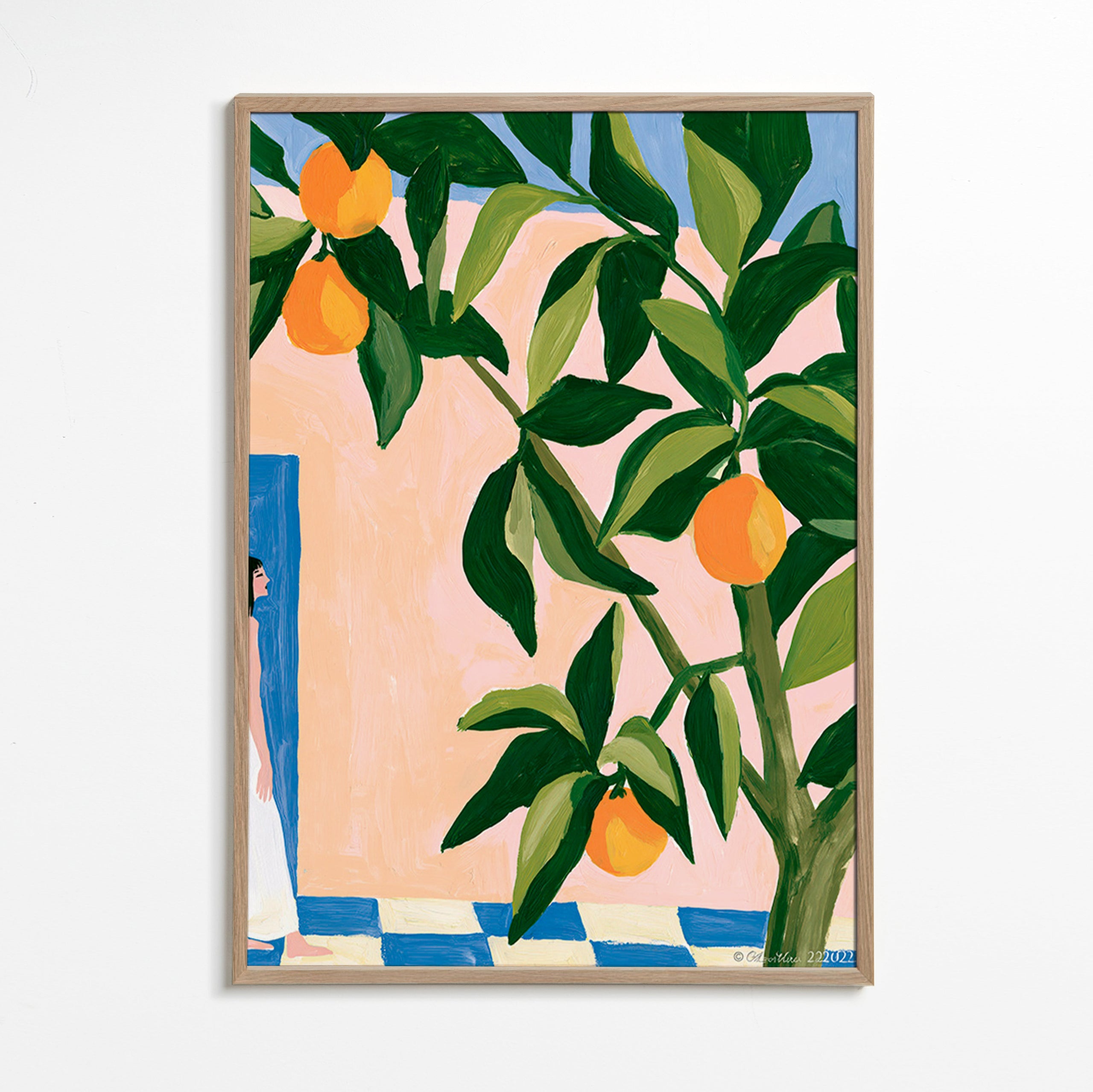 Kitchen art Amalfi lemons painting