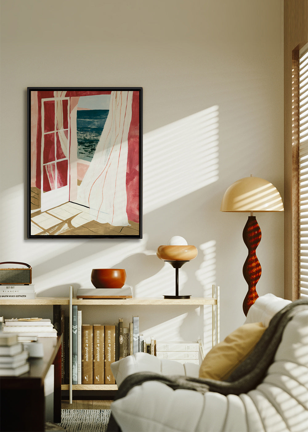 Seaside window landscape