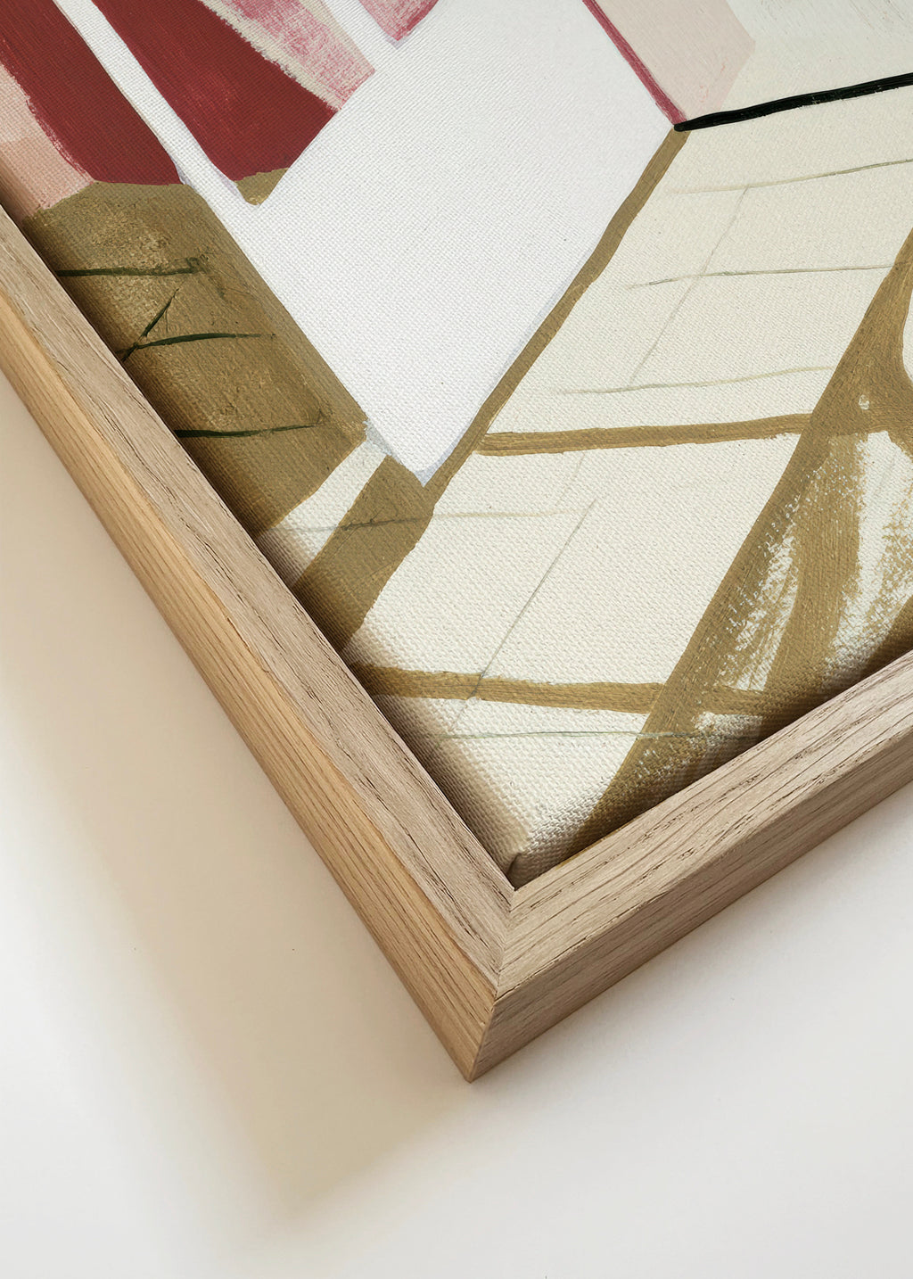 Open Window to Sea - Framed canvas detail