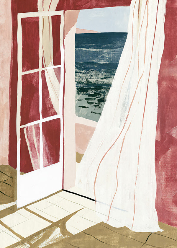 Seaside window landscape