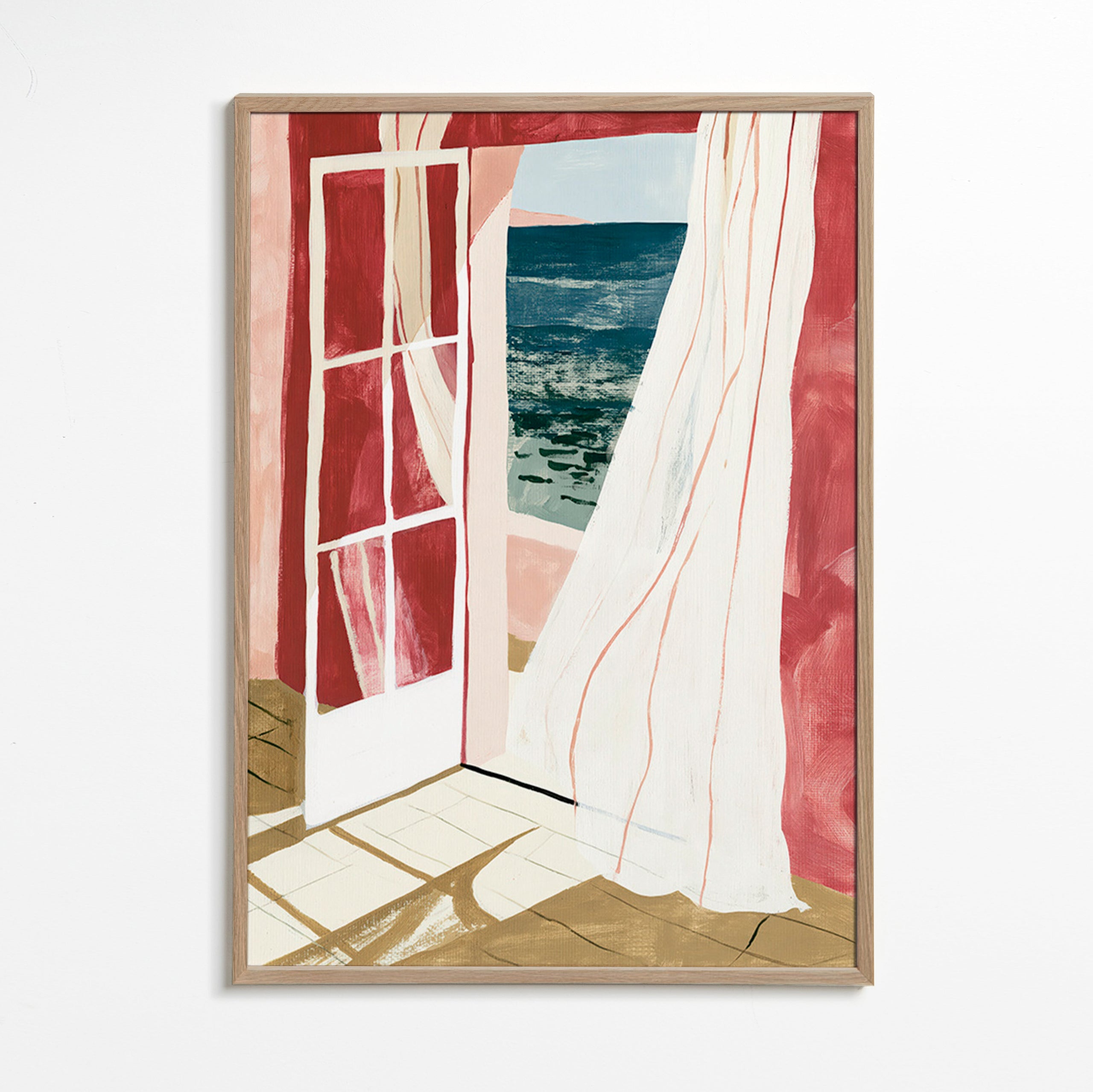 Seaside window landscape