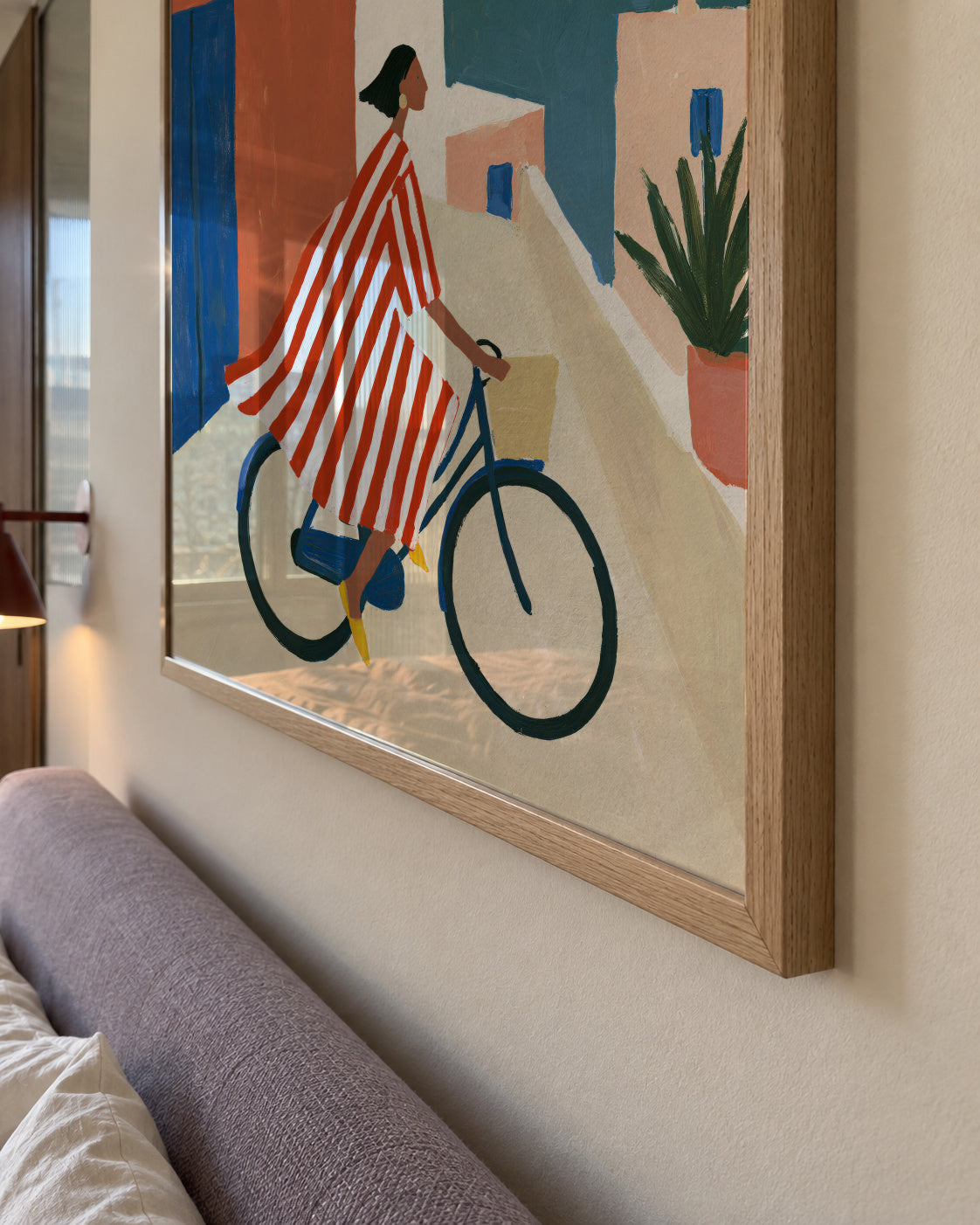 Ride to the Beach - Framed poster detail