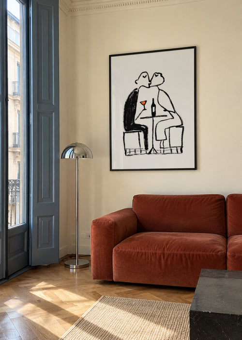 Wine for Two - Poster en ambiente