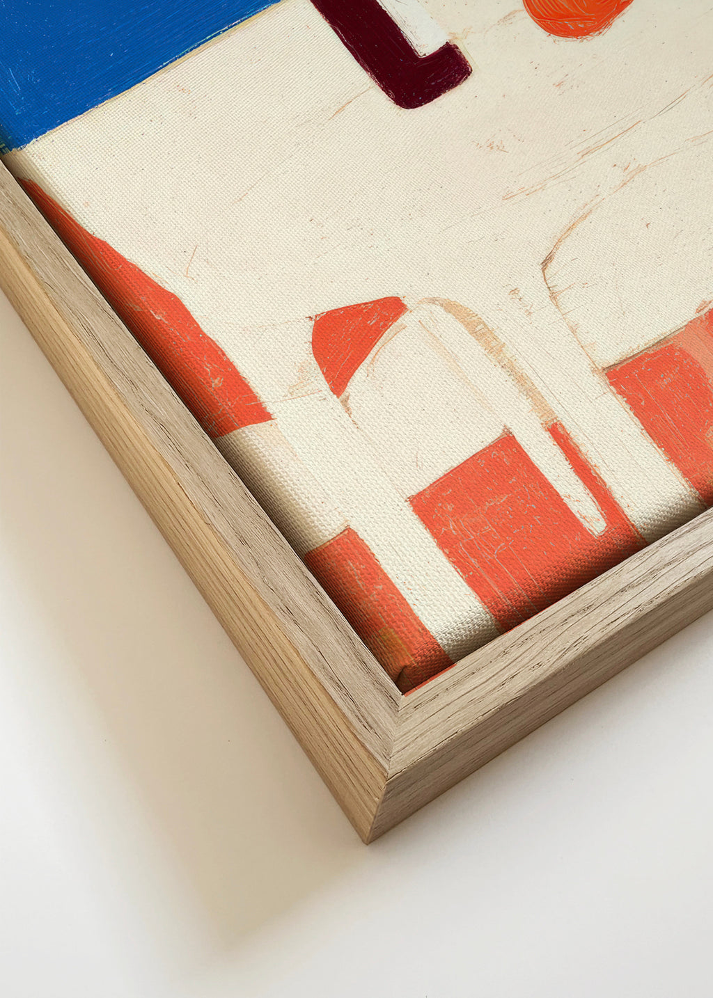 Pink Riviera - Framed canvas detail