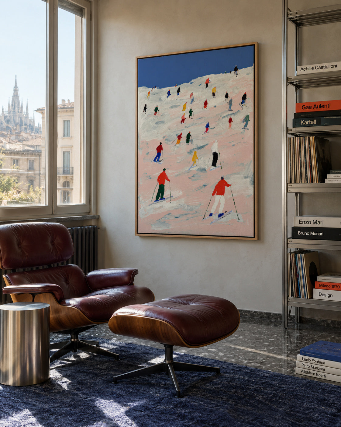 Ski Weekend - Framed canvas in an interior