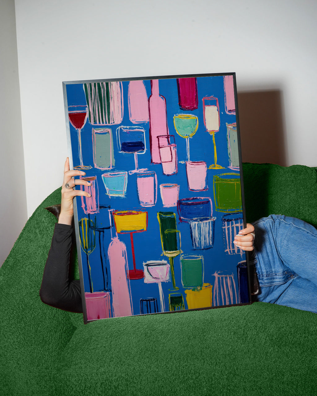 Cocktail Grid - Framed poster detail