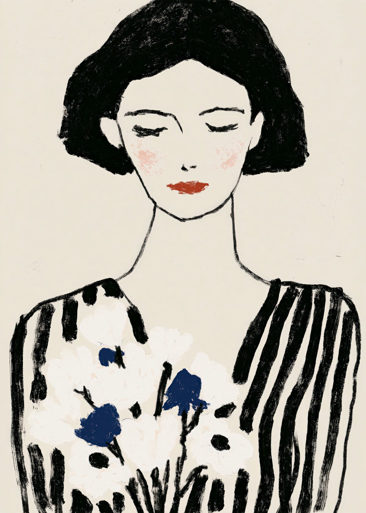 Parisian Portrait - Unframed art print