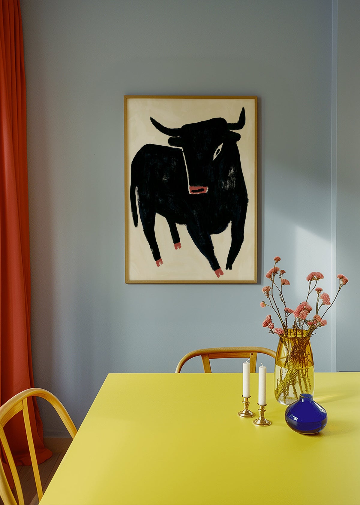 Black bull artwork