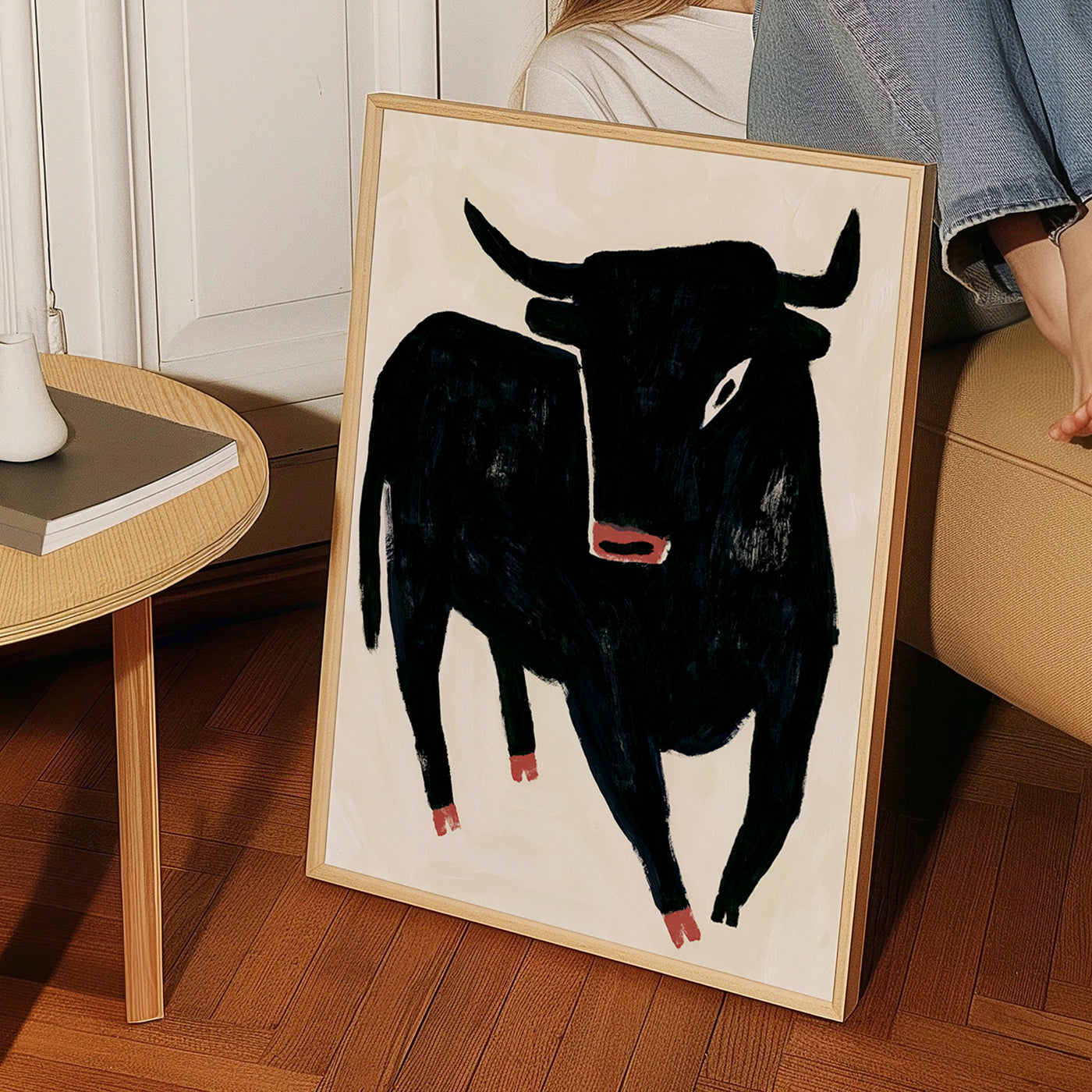 Black bull artwork
