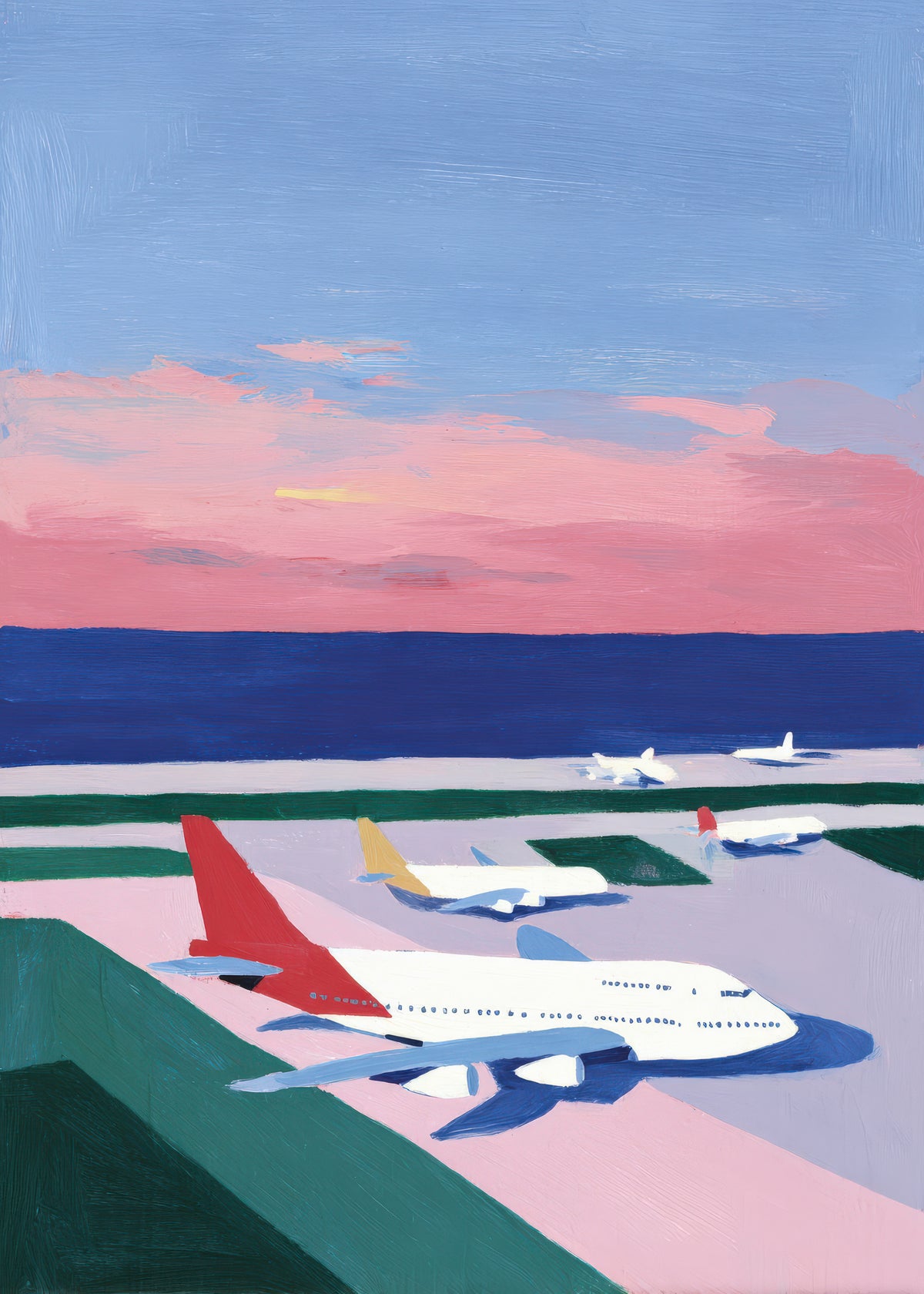 Sunset Deck - Unframed art print