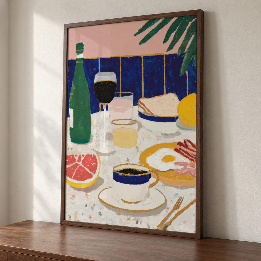 Aperitivo Table - Framed poster detail