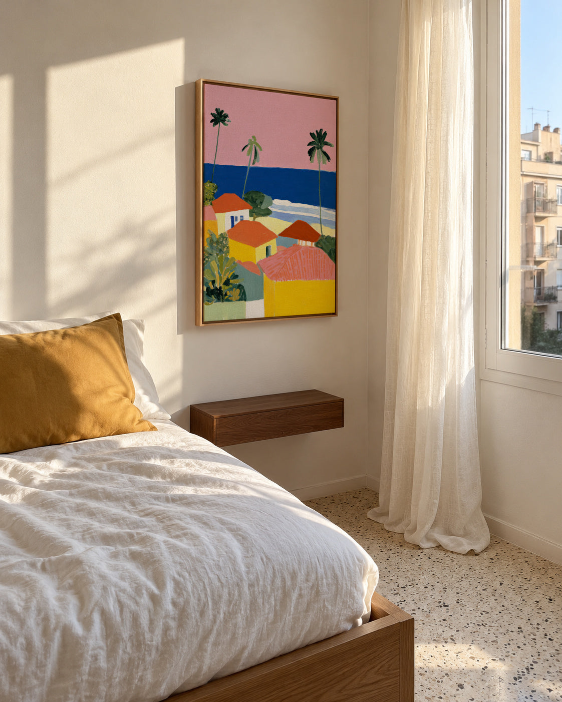 Palm Coast - Framed canvas in an interior
