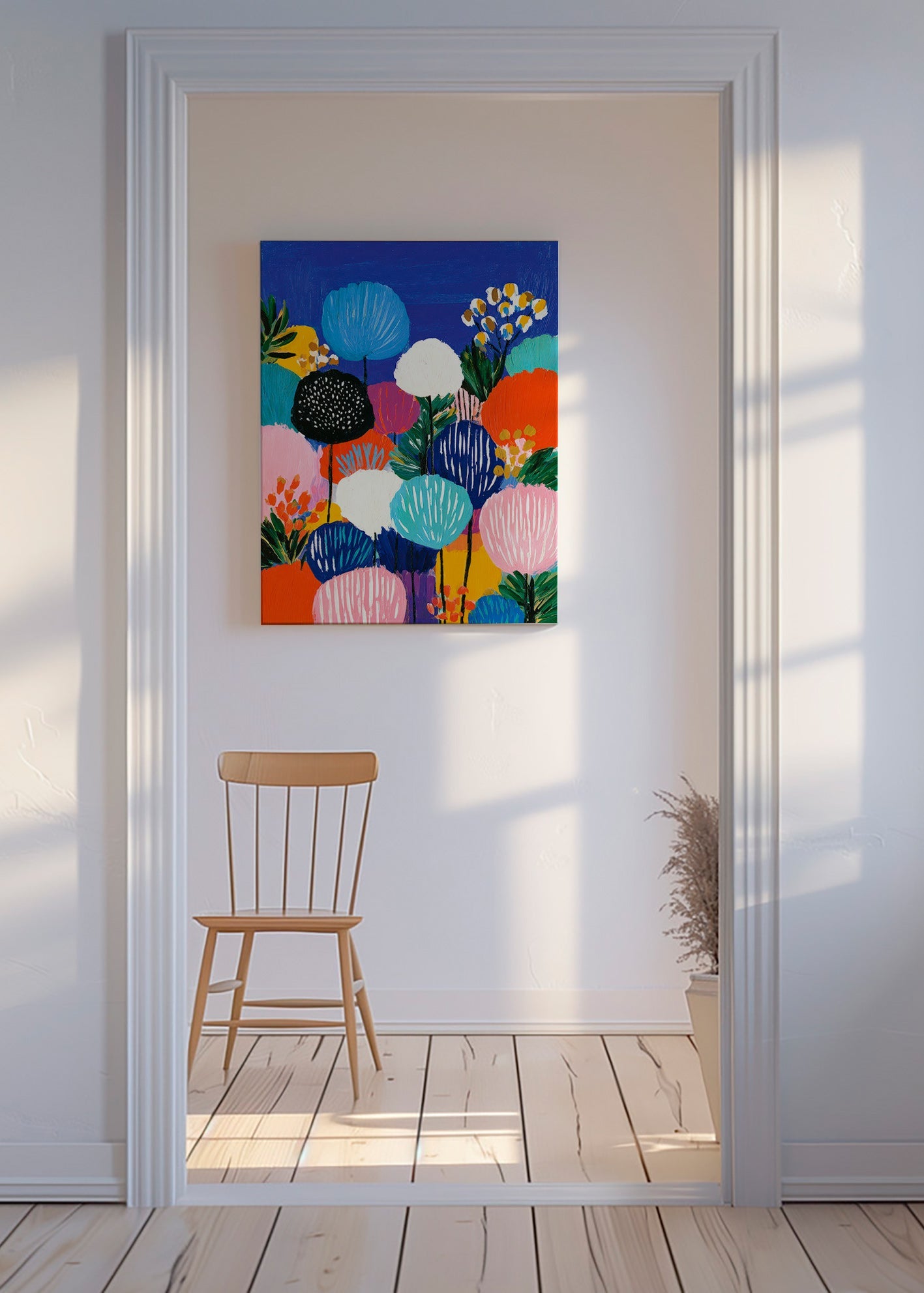 Botanical print: colorful bouquet