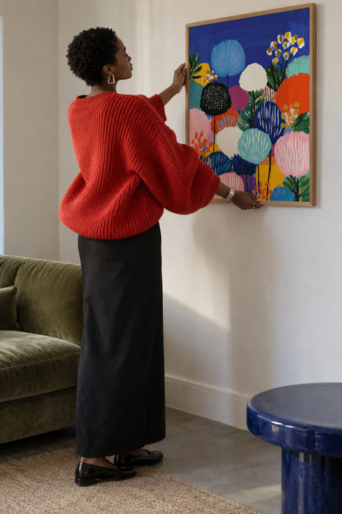 Midnight Garden - Framed poster in an interior