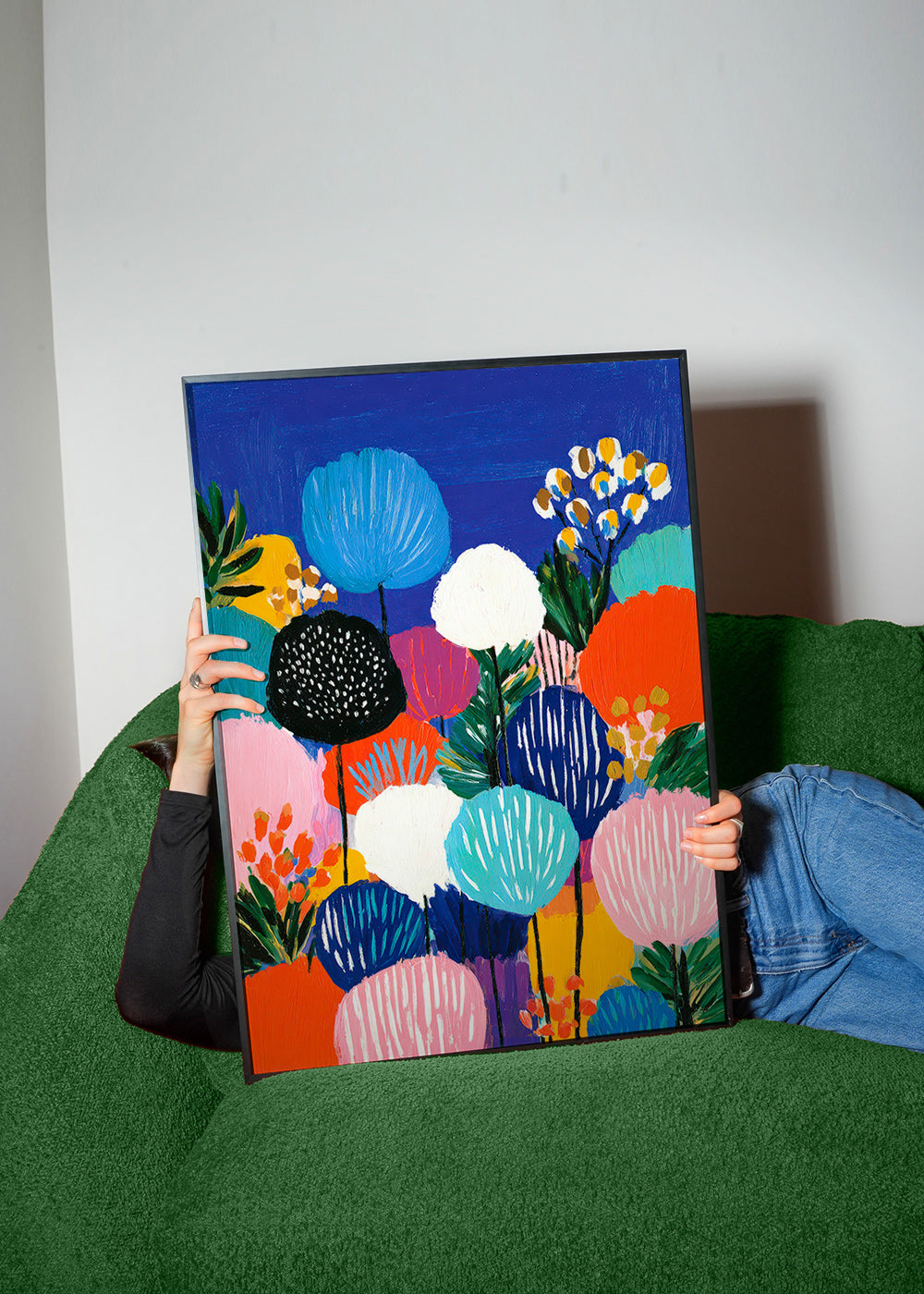 Botanical print: colorful bouquet