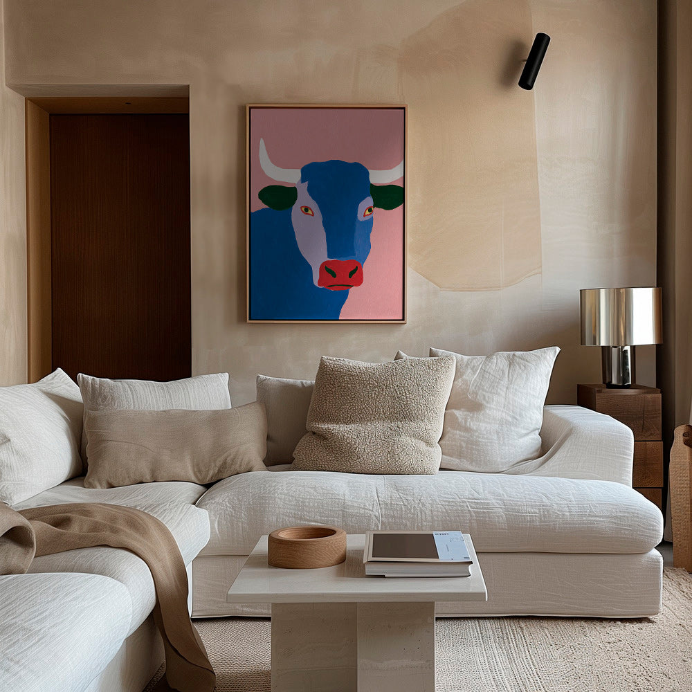 Indigo bull artwork