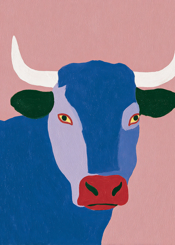 Indigo bull artwork