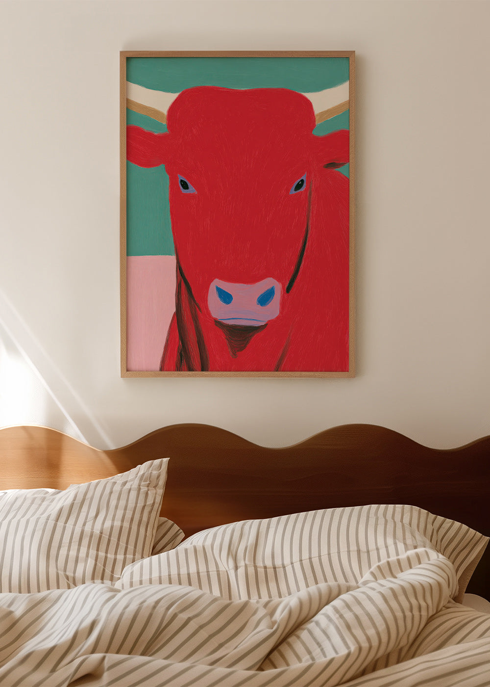 Bull portrait: bold painted study